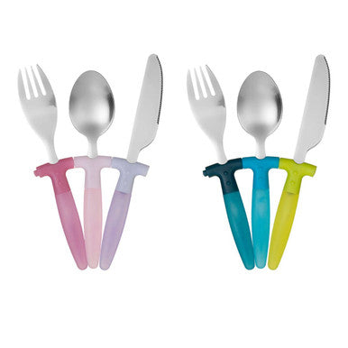 Children's 3 Piece Pink Cutlery Set | Kai