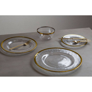 16 Piece Gold Finish Cutlery Set | Modern Retro