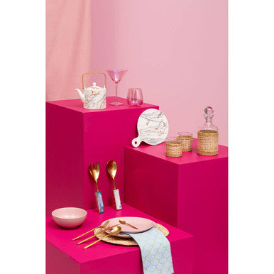 16 Piece Gold Finish Cutlery Set | Avie
