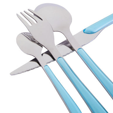 24 Piece Multi Pastel Coloured Cutlery | Zuma