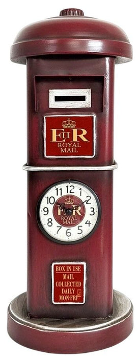 42CM TABLE CLOCK Postbox