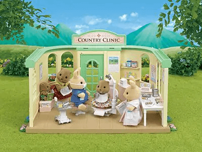 Sylvanian Families Country Dentist Set Toy Playset for Ages 3 and Up