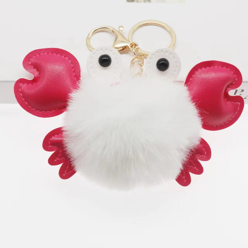 Cartoon Cute Crab Keychain Pendant