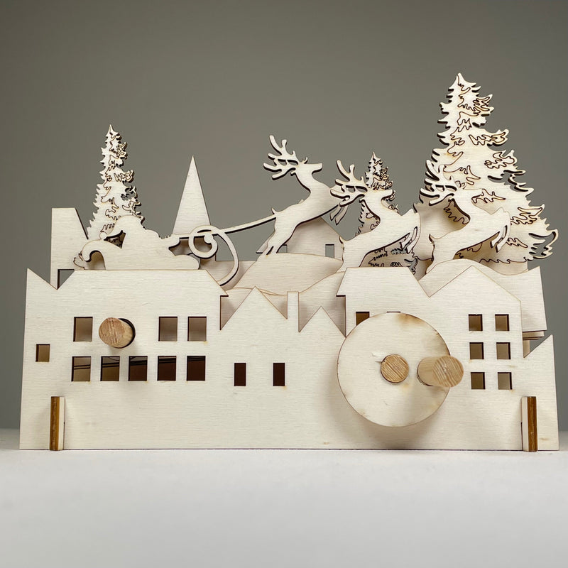 Mechanical Santa Sleigh - Flatpack Model Kit