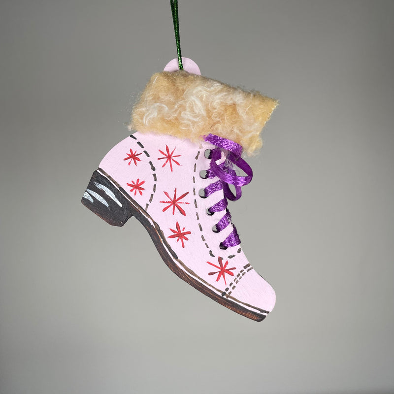 Ice Skates Bauble - Handmade Ornament