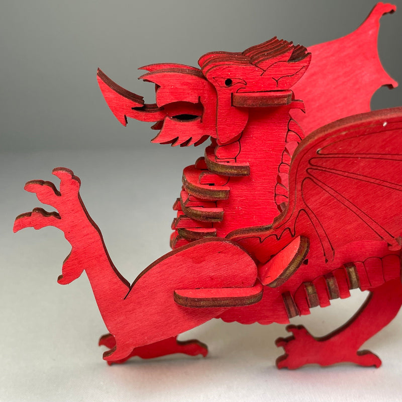 Welsh Dragon Puzzle - Flatpack Model Kit