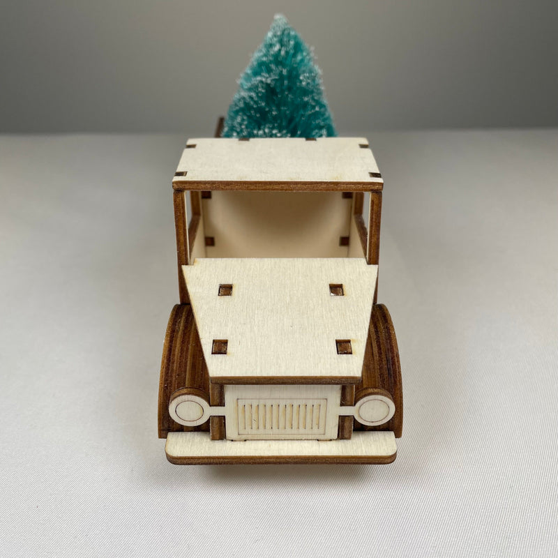 Truck with Christmas Tree - Flatpack Model Kit