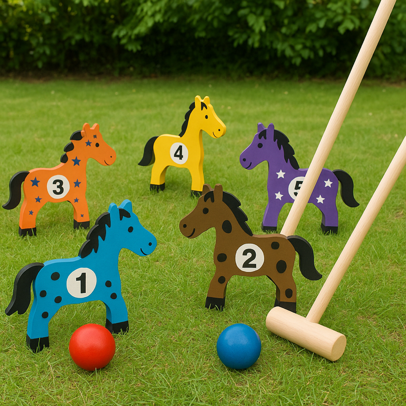 All Wood Pony Croquet