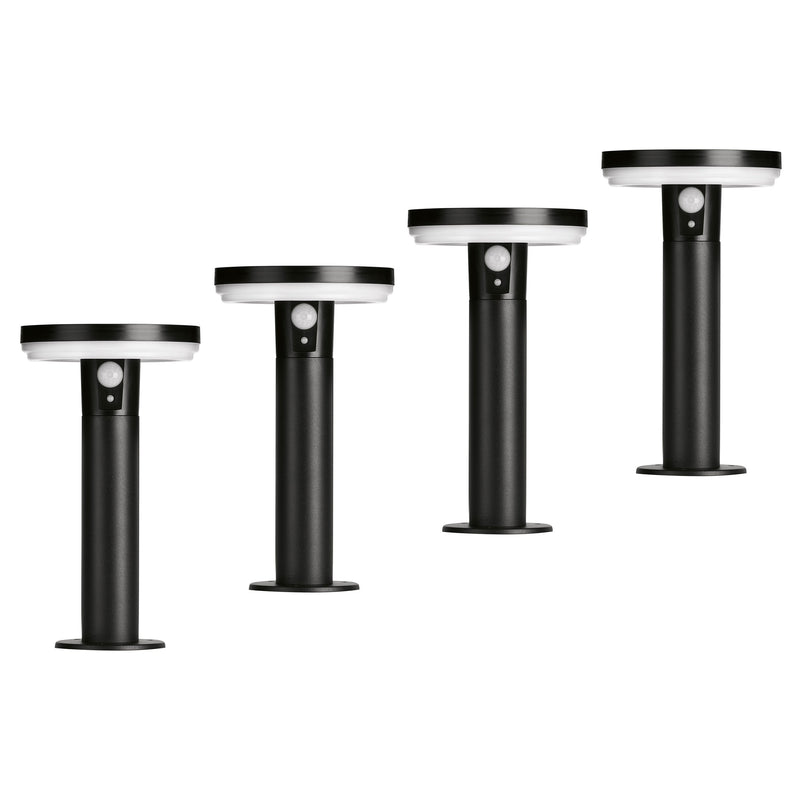 4lite Antheia IP54 Die-Cast Aluminium LED Solar Garden Spike Light with Built in PIR Motion Sensor