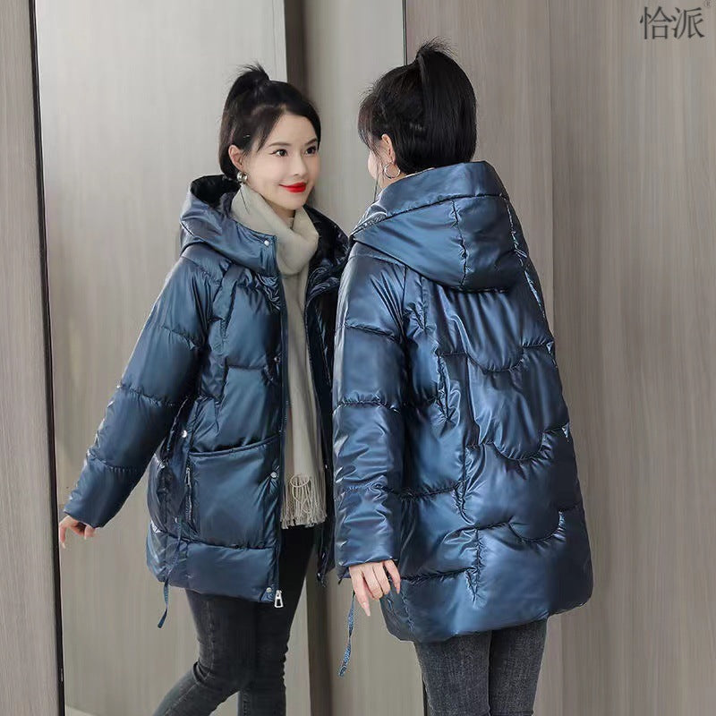 Winter Loose Thick Hooded Down Cotton