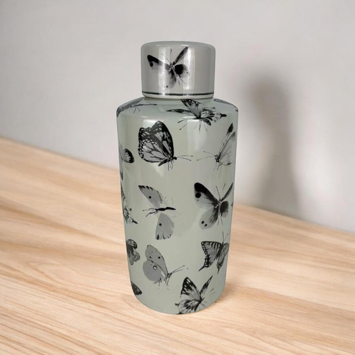 36CM GINGER JAR butterfly