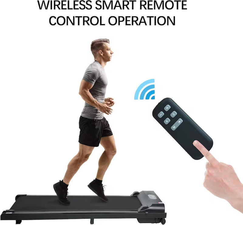 Alivio 2.5HP Under Desk Treadmill – Portable Walking Pad with Remote Control & LCD Display (Black)