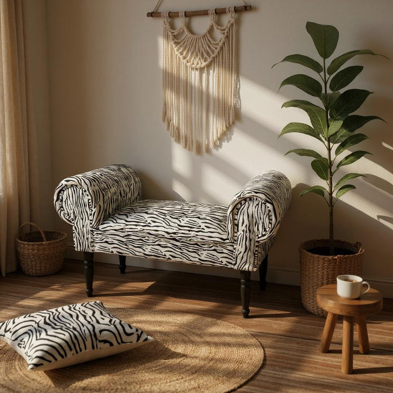 ZEBRA FABRIC WINDOW SEAT
