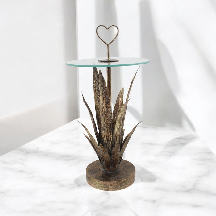79CM METAL TABLE leaf design