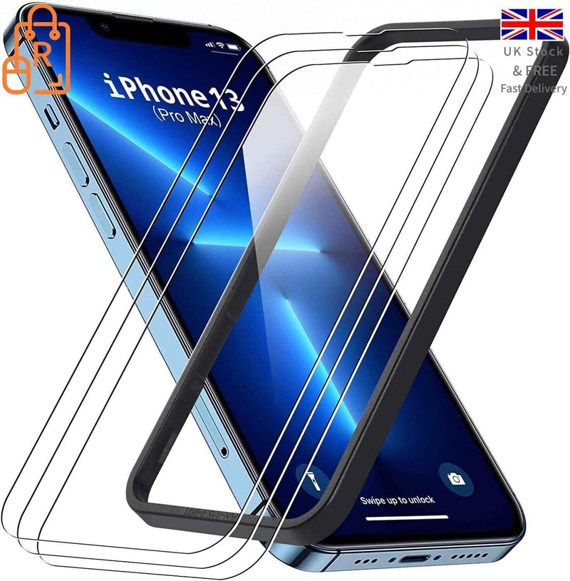 iPhone 14 Plus / 13 Pro Max / 15 Pro Max Tempered Glass Screen Protector 3 Pack