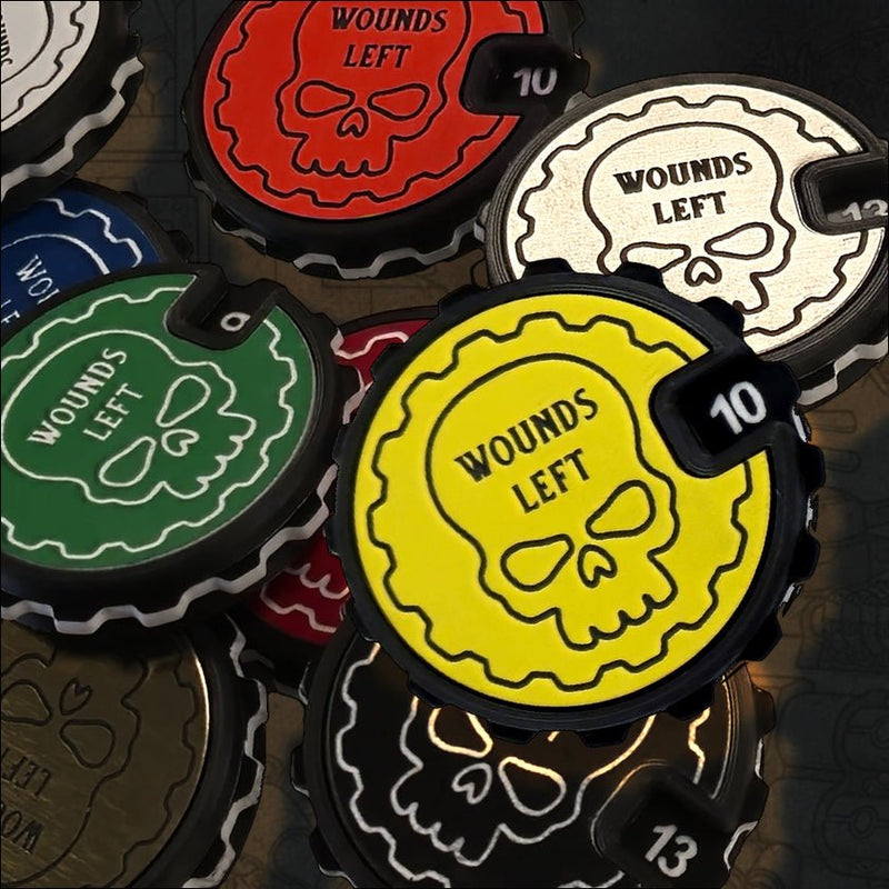 Obsidian Veil 1-16 Tabletop Wound Tracker