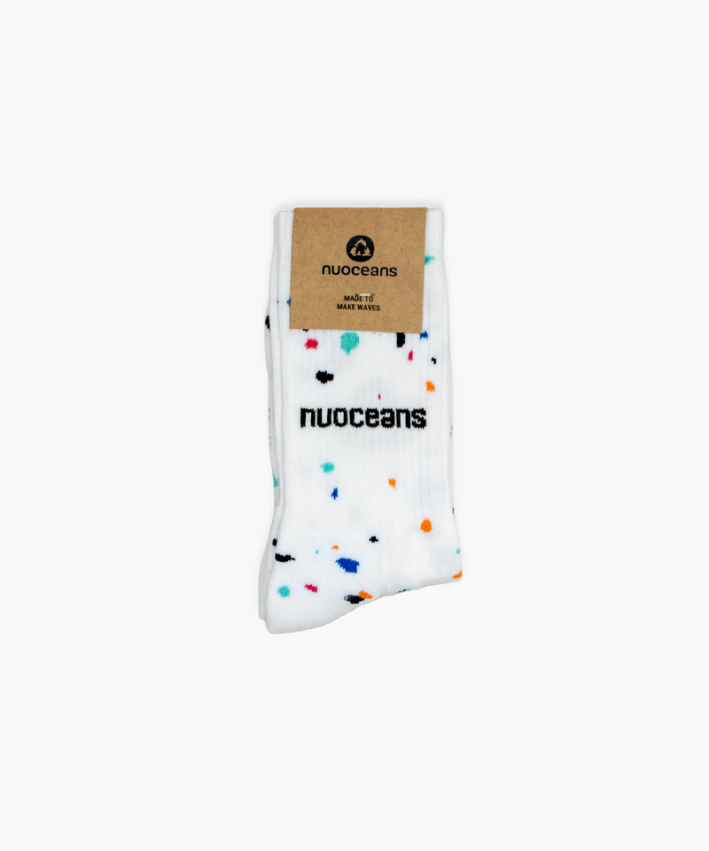 SPECKLED SOCKS | White