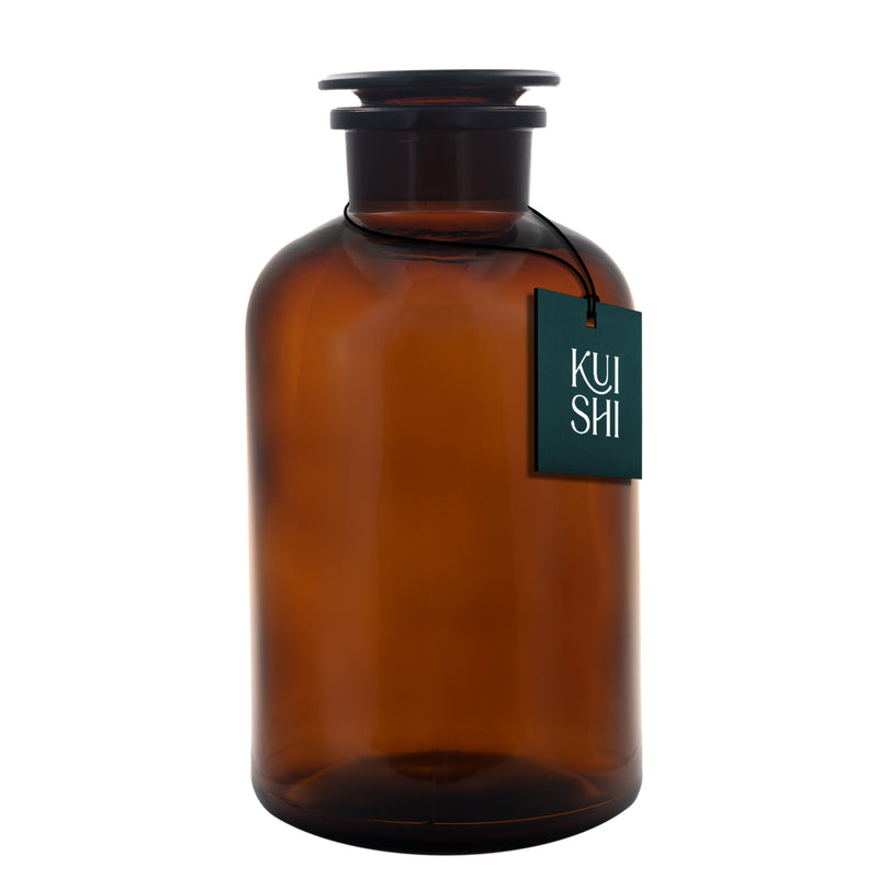 Amber Glass Apothecary Jars