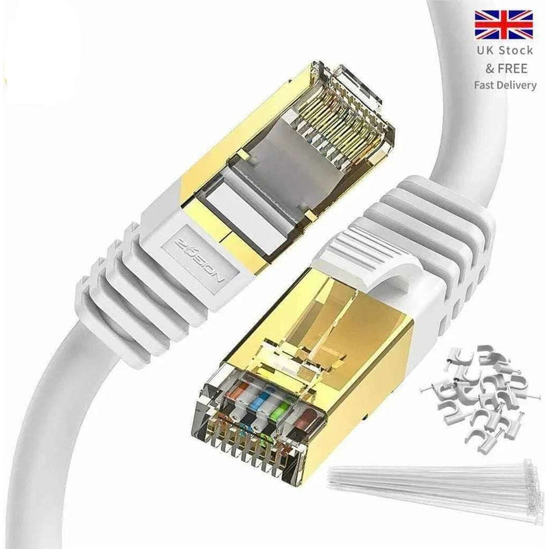Network Cable RJ45 CAT 8 40Gbps Network Gold Plated Fast Internet Patch Lead