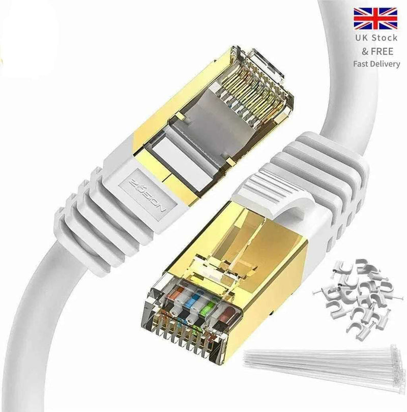 Network Cable RJ45 CAT 8 40Gbps Network Gold Plated Fast Internet Patch Lead