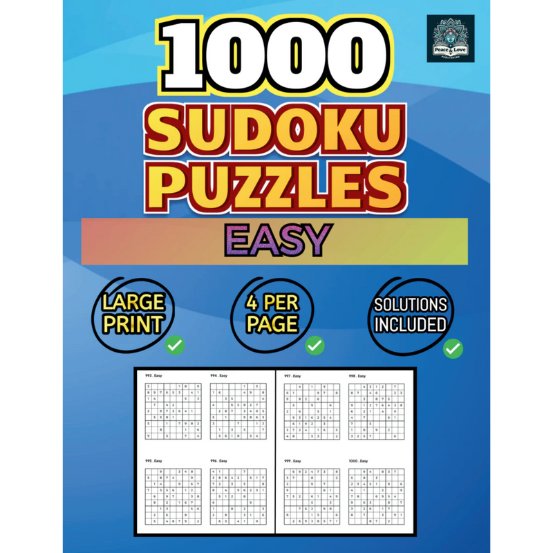 1000 EASY Sudoku Puzzles