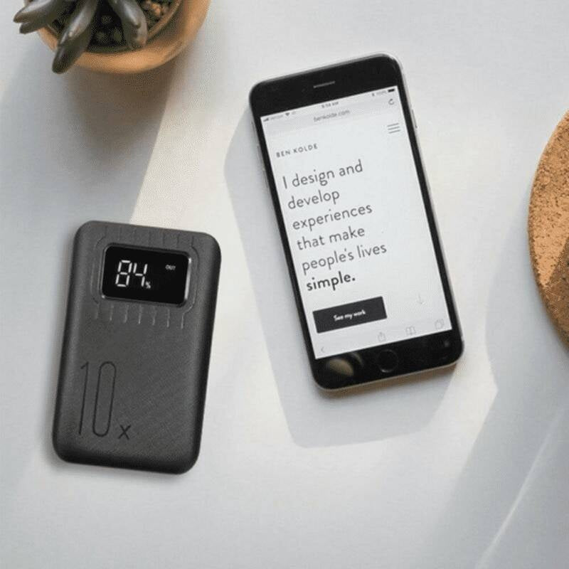 10000mAh Portable Power Bank Dual USB Fast Charger Phone Charge Travel Device