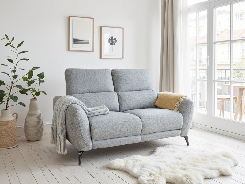 Luxurious Sorrento Fabric Electric Recliner Two-Seater Sofa