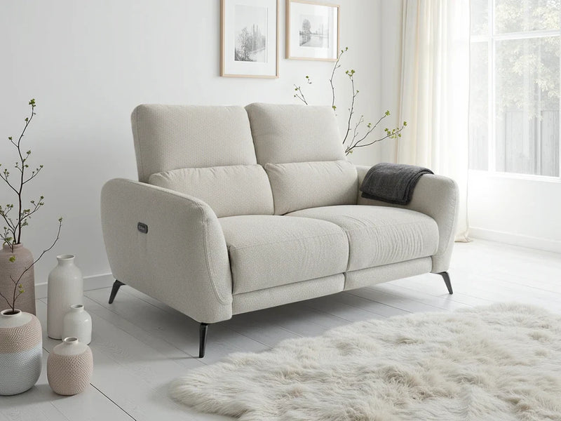 Luxurious Sorrento Fabric Electric Recliner Two-Seater Sofa