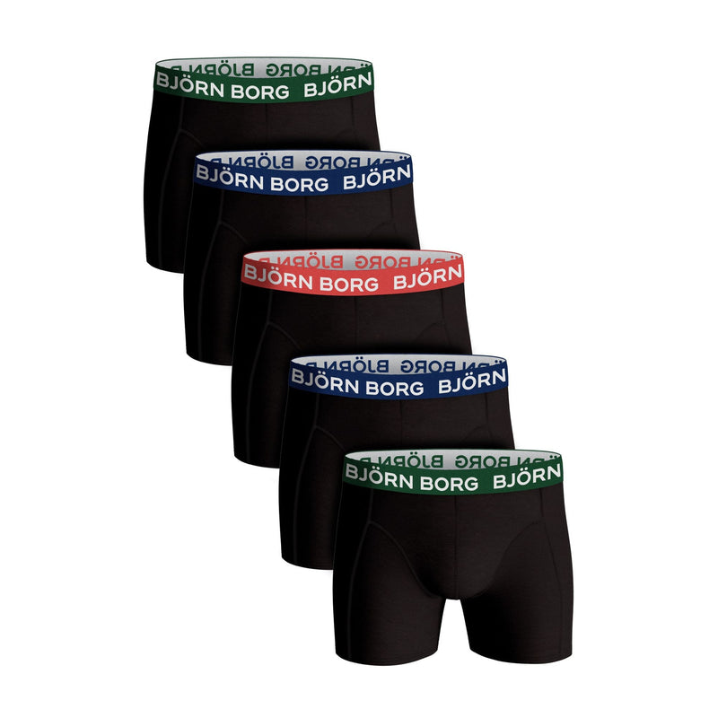 5 Pack Mens Breathable Cotton Boxer Shorts (Designer)