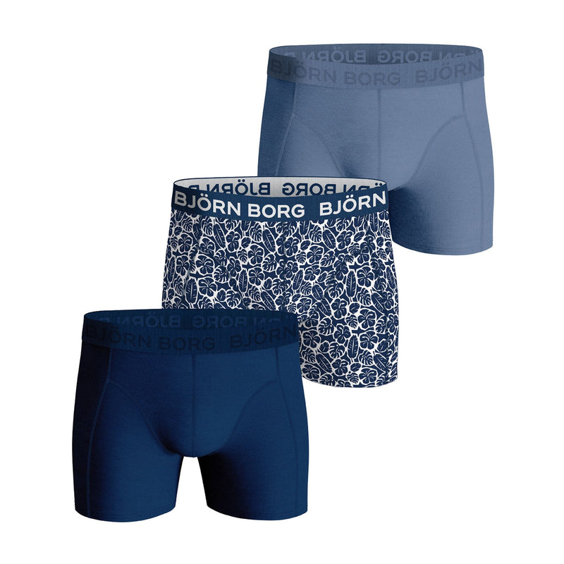 3 Pack Mens Soft Breathable Cotton Boxers Shorts (Designer)