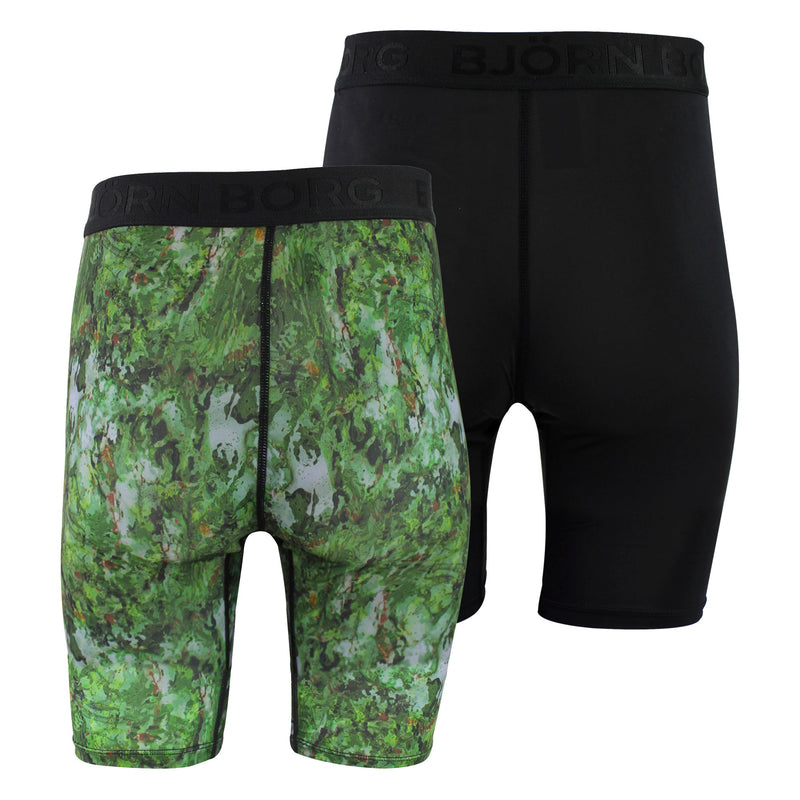 2 Pack Performance Moisture-Wicking Boxers with Long Leg for Men