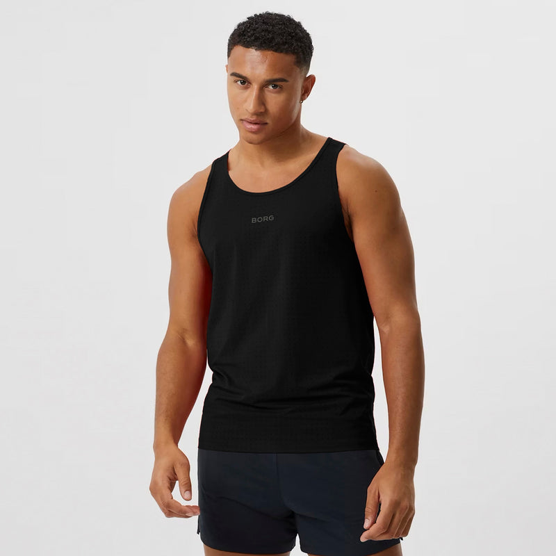 Running Breathable and Lightweight Perforated Sleeveless Tank Top for Men