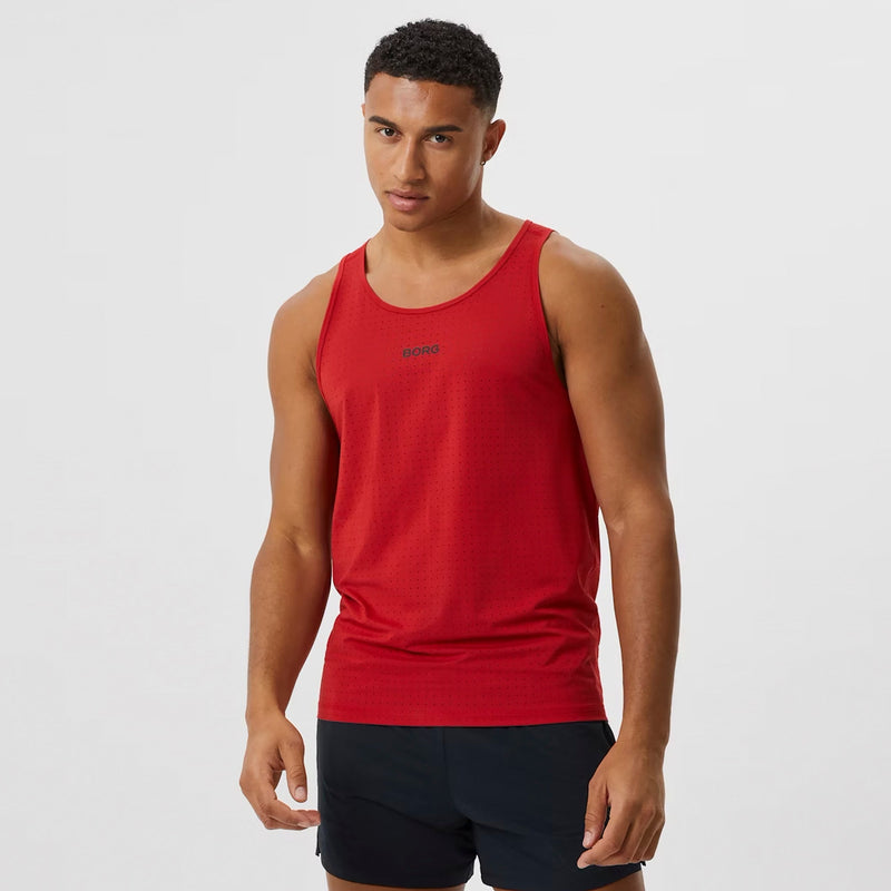 Running Breathable and Lightweight Perforated Sleeveless Tank Top for Men