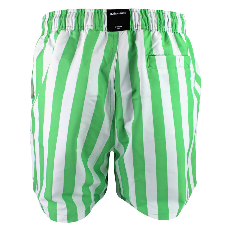 Loose Fitting Print Swimming Trunks With Pocket For Men
