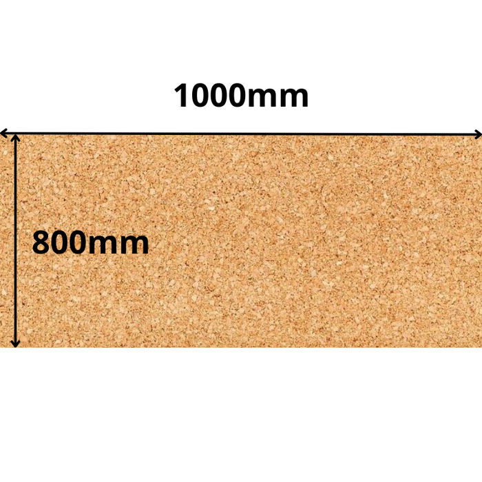 Cork Sheet Roll - 1000x800mm - 4mm - Décor and DIY - Pack of 2