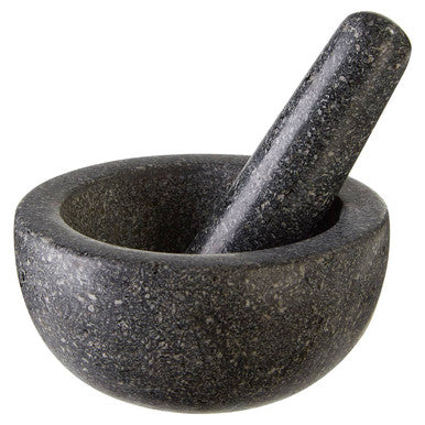 Speckled Charcoal Granite Tall Mortar and Pestle | Norse