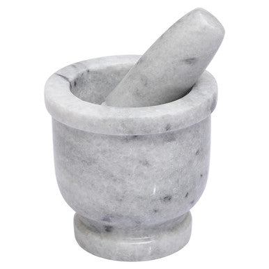White Marble Large Mortar and Pestle | Salerno