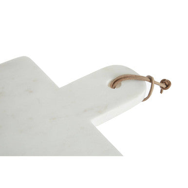 White and Grey Marble Paddle Chopping and Serving Board | Bulgari