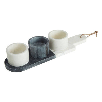 Marble Condiment Bowls and Board Set | Bulgari