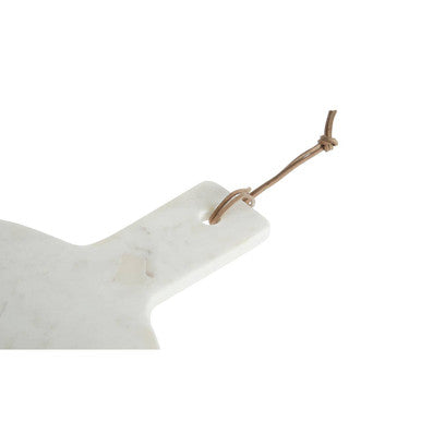 White and Brown Marble Round Paddle Board | Annika