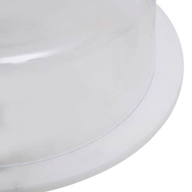 White Marble Cake Board with Domed Lid | Kindia