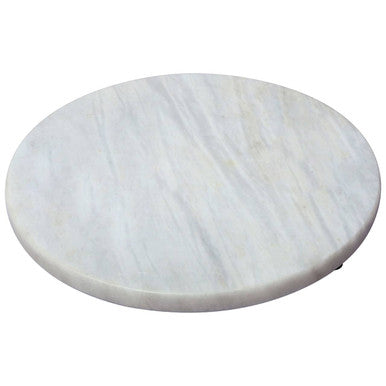 White Round Chopping and Serving Board | Salerno