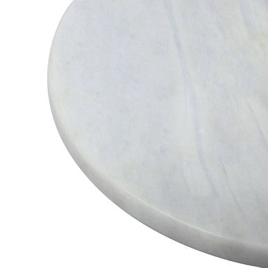White Round Chopping and Serving Board | Salerno