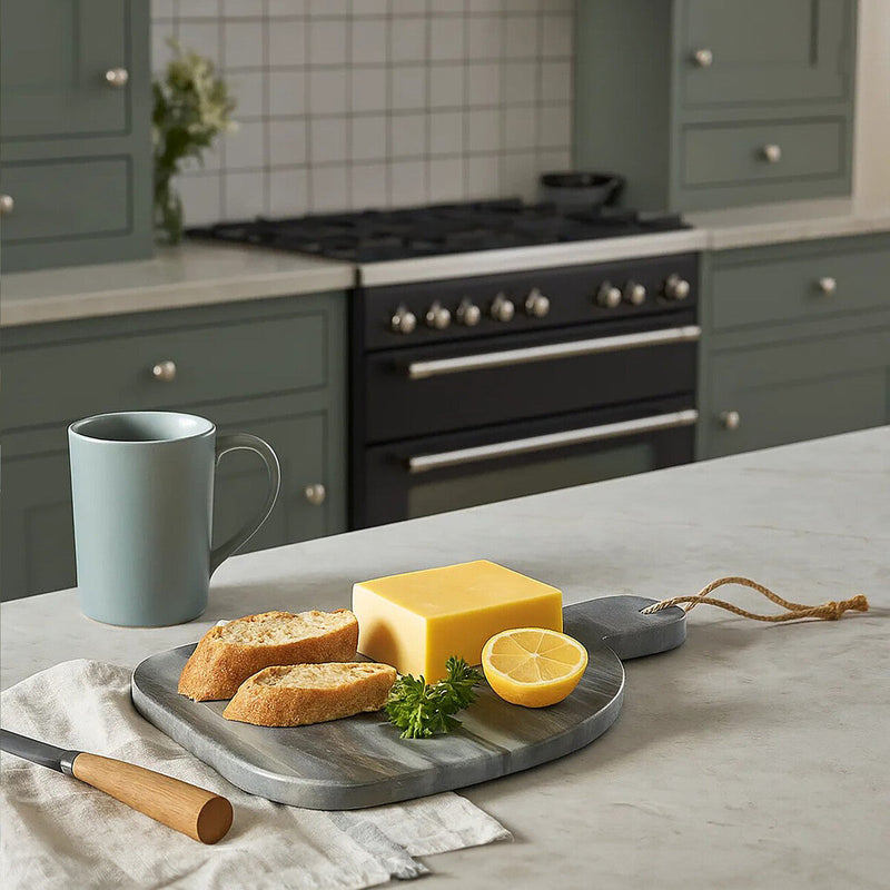 Rounded Grey Marble Chopping and Serving Board | Marmore