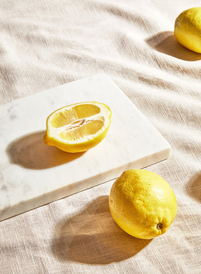 White Marble Rectangular Chopping or Serving Board | Salerno