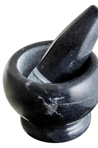 Black Marble Mortar and Pestle Set | Marmore