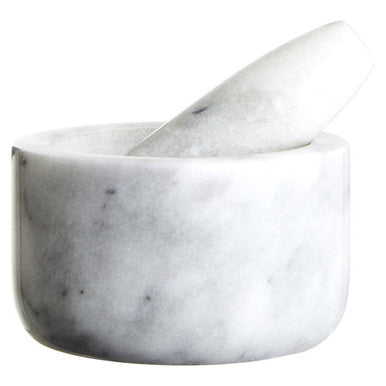 Grey Marble Straight Mortar and Pestle | Salerno