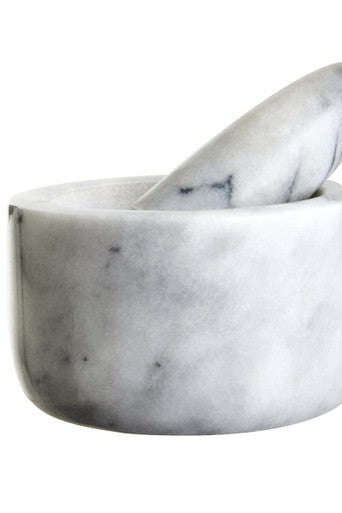 Grey Marble Straight Mortar and Pestle | Salerno