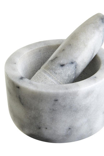 Grey Marble Straight Mortar and Pestle | Salerno