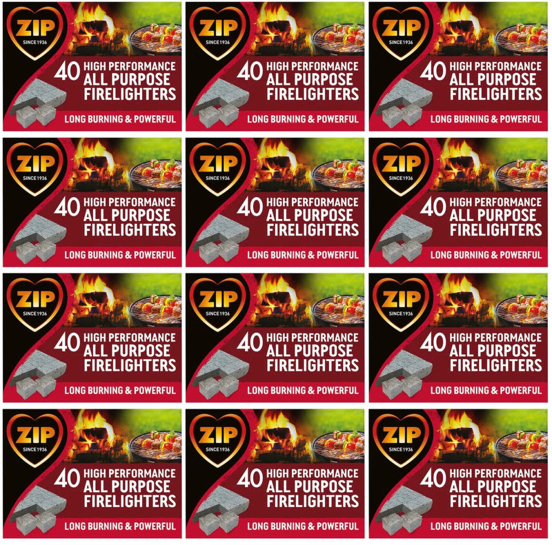 12 x Zip 40 High Performance All Purpose Firelighters